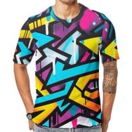 AILLOSA All Over Print YH-8 Kısa Kollu Baskılı Unisex T-shirt