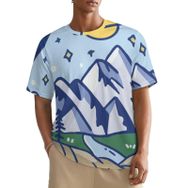 AILLOSA All Over TH-101 Kısa Kollu Baskılı Erkek T-shirt