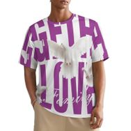 AILLOSA All Over TH-114 Kısa Kollu Baskılı Erkek T-shirt