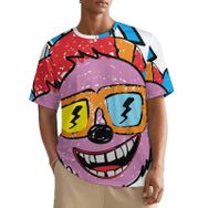 AILLOSA All Over TH-126 Kısa Kollu Baskılı Erkek T-shirt