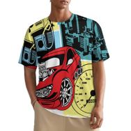 AILLOSA All Over TH-132 Kısa Kollu Baskılı Erkek T-shirt