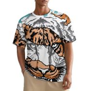 AILLOSA All Over TH-140 Kısa Kollu Baskılı Erkek T-shirt
