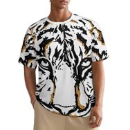AILLOSA All Over TH-142 Kısa Kollu Baskılı Erkek T-shirt