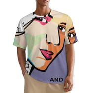 AILLOSA All Over TH-151 Kısa Kollu Baskılı Erkek T-shirt