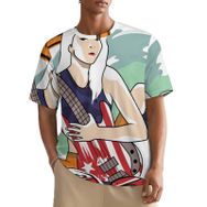 AILLOSA All Over TH-154 Kısa Kollu Baskılı Erkek T-shirt