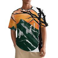 AILLOSA All Over TH-158 Kısa Kollu Baskılı Erkek T-shirt