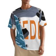 AILLOSA All Over TH-164 Kısa Kollu Baskılı Erkek T-shirt