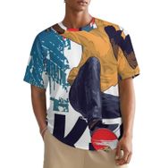 AILLOSA All Over TH-169 Kısa Kollu Baskılı Erkek T-shirt