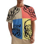 AILLOSA All Over TH-178 Kısa Kollu Baskılı Erkek T-shirt