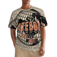 AILLOSA All Over TH-195 Kısa Kollu Baskılı Erkek T-shirt