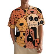 AILLOSA All Over TH-307 Kısa Kollu Baskılı Erkek T-shirt