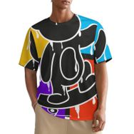 AILLOSA All Over TH-347 Kısa Kollu Baskılı Erkek T-shirt