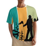 AILLOSA All Over TH-354 Kısa Kollu Baskılı Erkek T-shirt