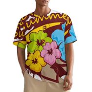 AILLOSA All Over TH-373 Kısa Kollu Baskılı Erkek T-shirt