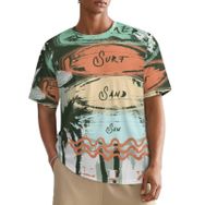 AILLOSA All Over TH-375 Kısa Kollu Baskılı Erkek T-shirt