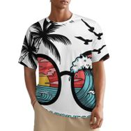 AILLOSA All Over TH-378 Kısa Kollu Baskılı Erkek T-shirt