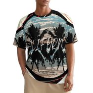 AILLOSA All Over TH-382 Kısa Kollu Baskılı Erkek T-shirt