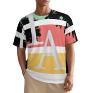 AILLOSA All Over TH-384 Kısa Kollu Baskılı Erkek T-shirt
