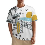 AILLOSA All Over TH-396 Kısa Kollu Baskılı Erkek T-shirt