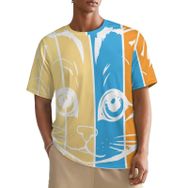 AILLOSA All Over TH-404 Kısa Kollu Baskılı Erkek T-shirt