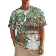 AILLOSA All Over TH-408 Kısa Kollu Baskılı Erkek T-shirt