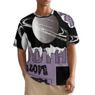 AILLOSA All Over TH-41 Kısa Kollu Baskılı Erkek T-shirt