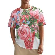 AILLOSA All Over TH-423 Kısa Kollu Baskılı Erkek T-shirt