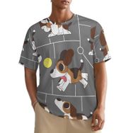 AILLOSA All Over TH-428 Kısa Kollu Baskılı Erkek T-shirt