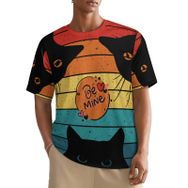 AILLOSA All Over TH-443 Kısa Kollu Baskılı Erkek T-shirt