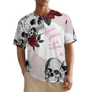 AILLOSA All Over TH-447 Kısa Kollu Baskılı Erkek T-shirt