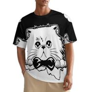 AILLOSA All Over TH-453 Kısa Kollu Baskılı Erkek T-shirt
