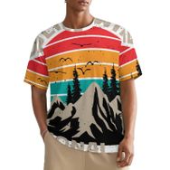 AILLOSA All Over TH-486 Kısa Kollu Baskılı Erkek T-shirt