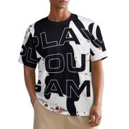 AILLOSA All Over TH-500 Kısa Kollu Baskılı Erkek T-shirt