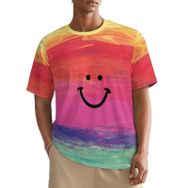 AILLOSA All Over TH-74 Kısa Kollu Baskılı Erkek T-shirt