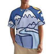 AILLOSA All Over TH-98 Kısa Kollu Baskılı Erkek T-shirt