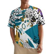 AILLOSA All Over YH-100 Kısa Kollu Baskılı Erkek T-shirt