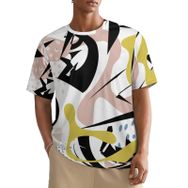 AILLOSA All Over YH-105 Kısa Kollu Baskılı Erkek T-shirt