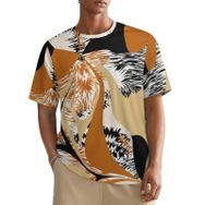 AILLOSA All Over YH-106 Kısa Kollu Baskılı Erkek T-shirt