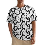 AILLOSA All Over YH-12 Kısa Kollu Baskılı Erkek T-shirt