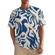 AILLOSA All Over YH-132 Kısa Kollu Baskılı Erkek T-shirt