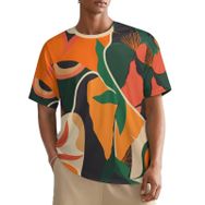 AILLOSA All Over YH-146 Kısa Kollu Baskılı Erkek T-shirt