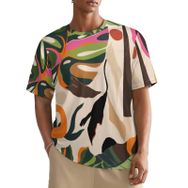 AILLOSA All Over YH-148 Kısa Kollu Baskılı Erkek T-shirt