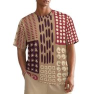AILLOSA All Over YH-155 Kısa Kollu Baskılı Erkek T-shirt