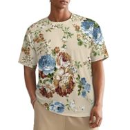 AILLOSA All Over YH-16 Kısa Kollu Baskılı Erkek T-shirt