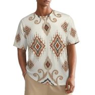 AILLOSA All Over YH-162 Kısa Kollu Baskılı Erkek T-shirt