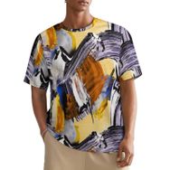 AILLOSA All Over YH-163 Kısa Kollu Baskılı Erkek T-shirt