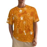 AILLOSA All Over YH-166 Kısa Kollu Baskılı Erkek T-shirt