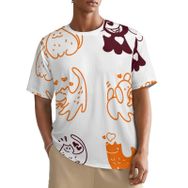 AILLOSA All Over YH-172 Kısa Kollu Baskılı Erkek T-shirt