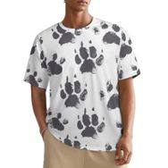 AILLOSA All Over YH-173 Kısa Kollu Baskılı Erkek T-shirt