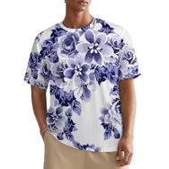 AILLOSA All Over YH-178 Kısa Kollu Baskılı Erkek T-shirt